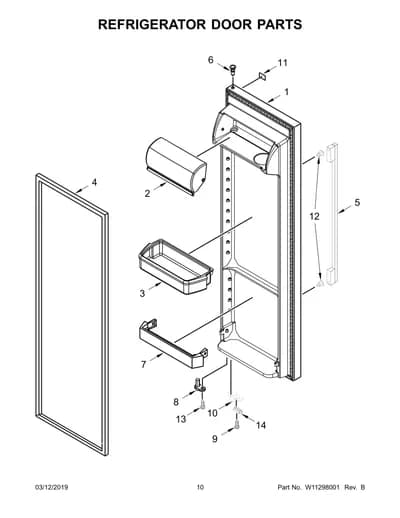 REFRIGERATOR DOOR PARTS