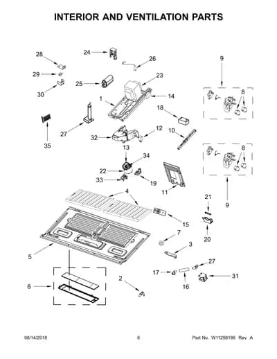 INTERIOR AND VENTILATION PARTS