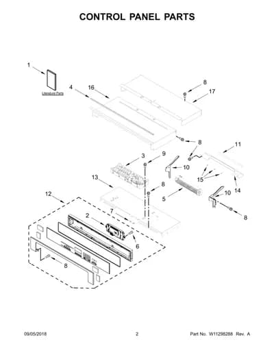 CONTROL PANEL PARTS