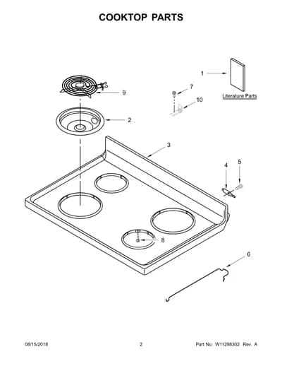 COOKTOP PARTS