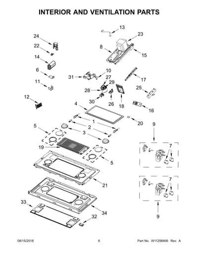 INTERIOR AND VENTILATION PARTS