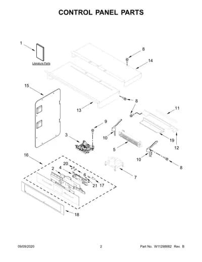 CONTROL PANEL PARTS