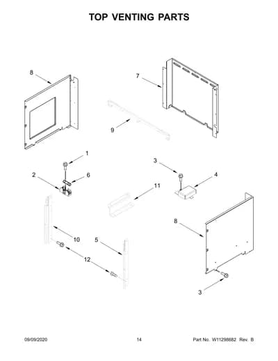 TOP VENTING PARTS