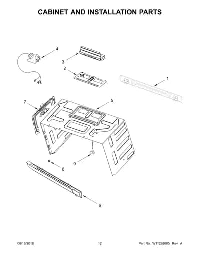 CABINET AND INSTALLATION PARTS