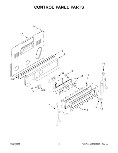 CONTROL PANEL PARTS