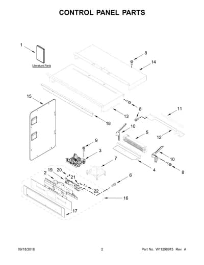 CONTROL PANEL PARTS