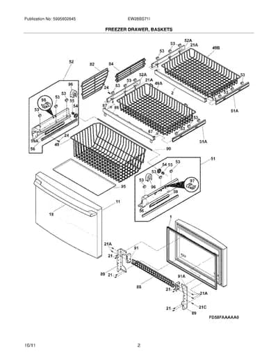FREEZER DRAWER/BASKETS