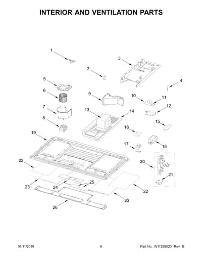 INTERIOR AND VENTILATION PARTS