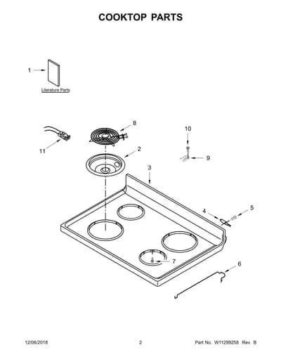 COOKTOP PARTS