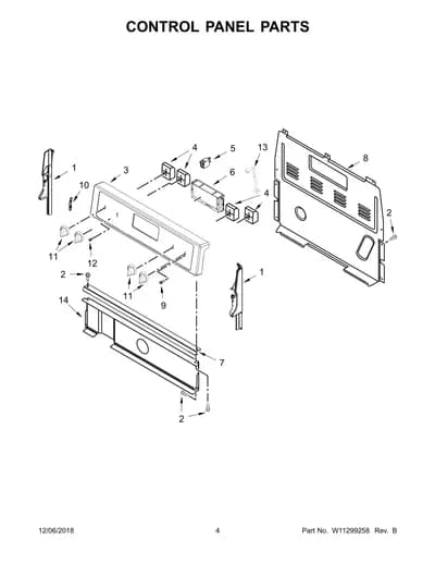 CONTROL PANEL PARTS