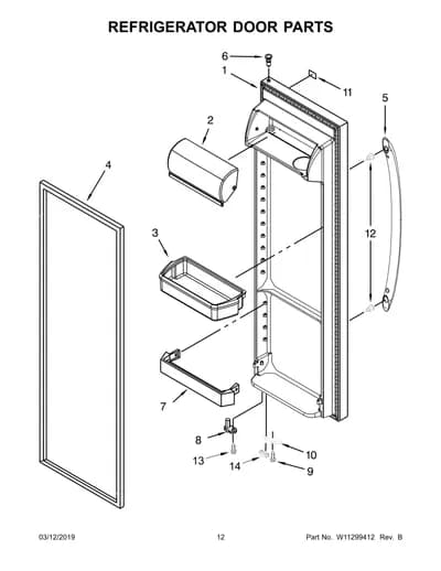 REFRIGERATOR DOOR PARTS