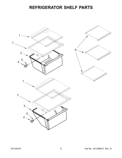 REFRIGERATOR SHELF PARTS