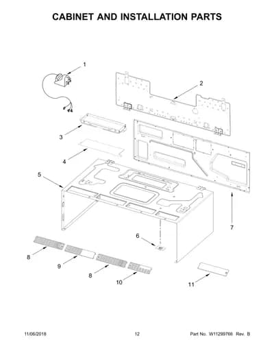 CABINET AND INSTALLATION PARTS