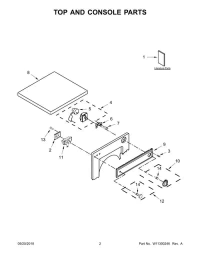 TOP AND CONSOLE PARTS