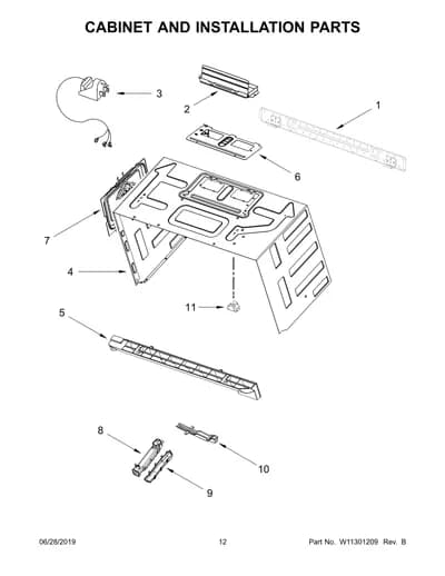 CABINET AND INSTALLATION PARTS