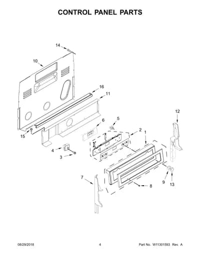 CONTROL PANEL PARTS