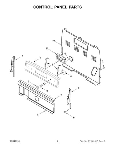 CONTROL PANEL PARTS