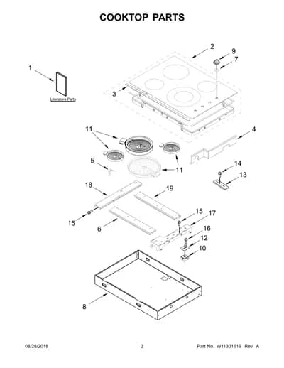 COOKTOP PARTS