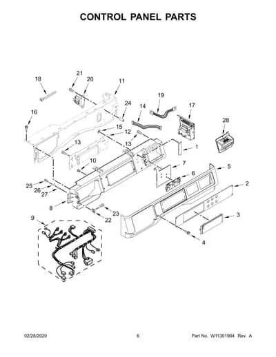 CONTROL PANEL PARTS