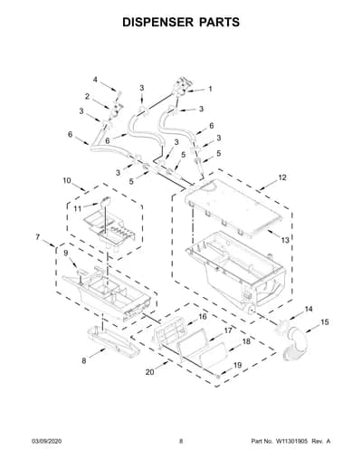 DISPENSER PARTS