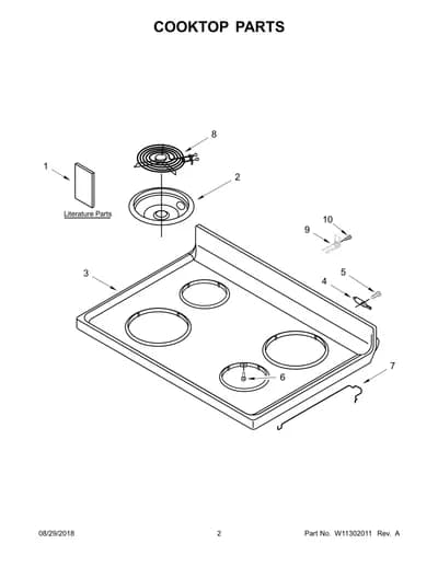 COOKTOP PARTS