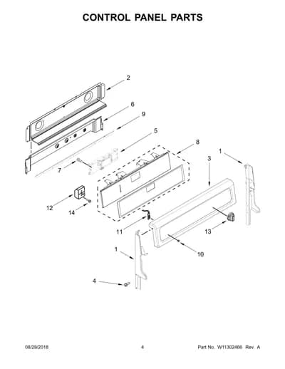 CONTROL PANEL PARTS