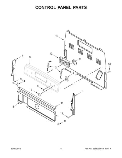 CONTROL PANEL PARTS