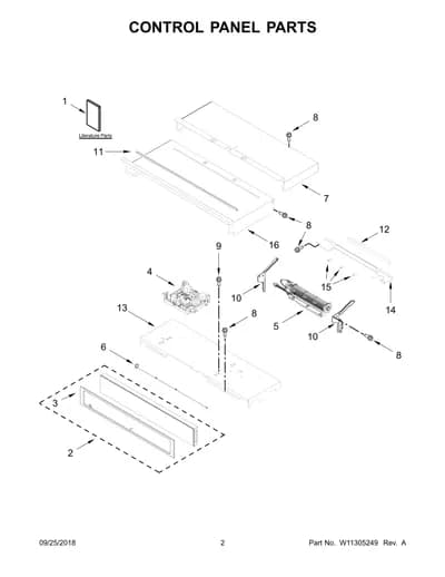 CONTROL PANEL PARTS
