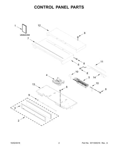 CONTROL PANEL PARTS