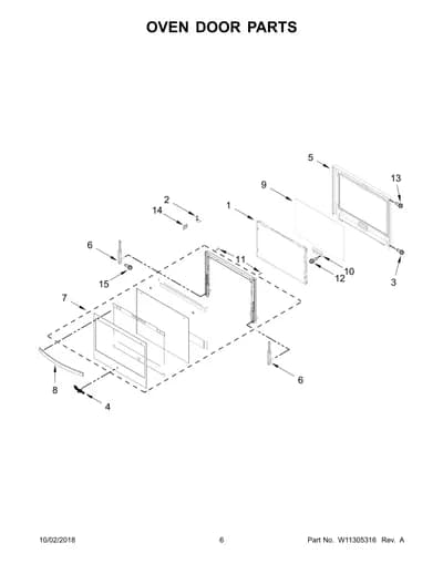 OVEN DOOR PARTS