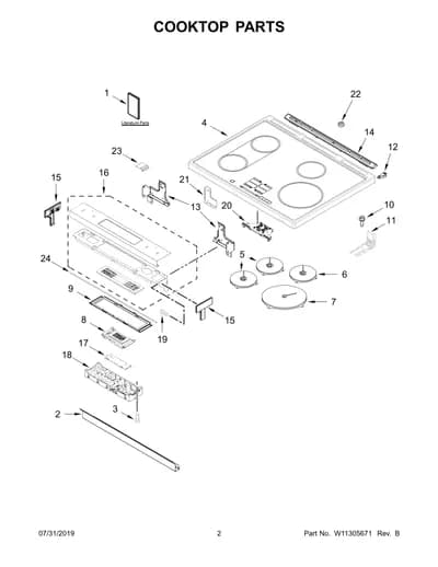 COOKTOP PARTS