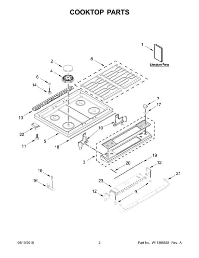 COOKTOP PARTS