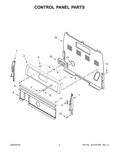 CONTROL PANEL PARTS