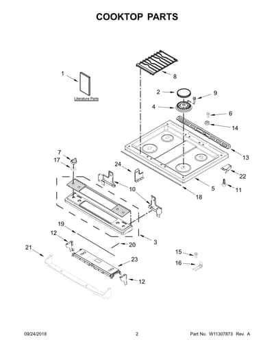 COOKTOP PARTS