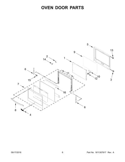OVEN DOOR PARTS