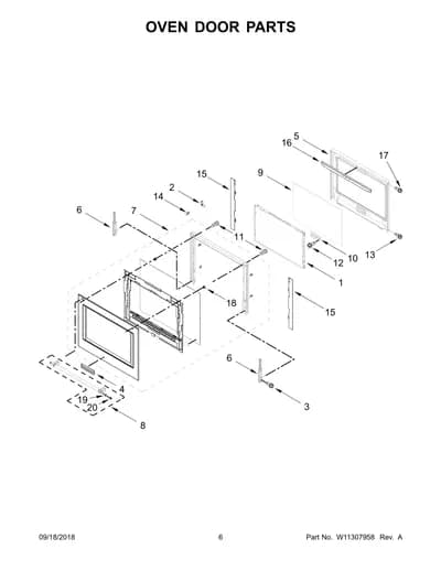 OVEN DOOR PARTS