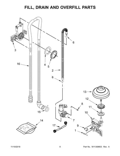 FILL, DRAIN AND OVERFILL PARTS