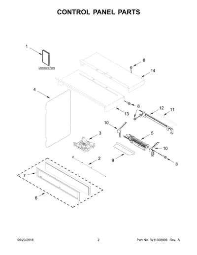 CONTROL PANEL PARTS