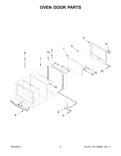 OVEN DOOR PARTS