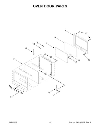 OVEN DOOR PARTS