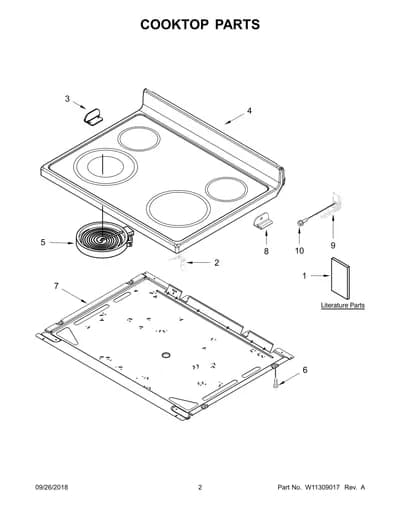 COOKTOP PARTS