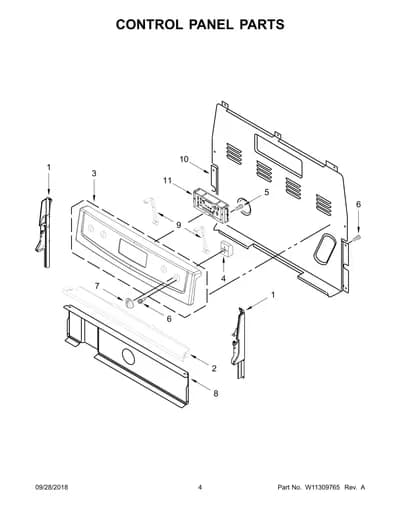 CONTROL PANEL PARTS