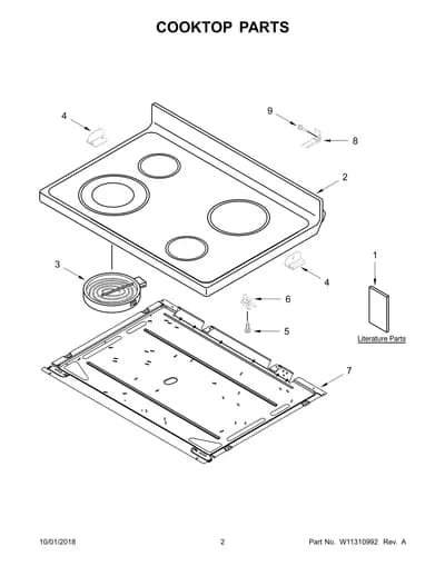 COOKTOP PARTS