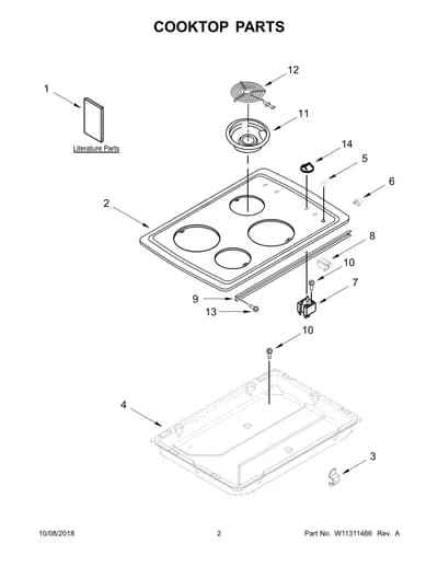 COOKTOP PARTS