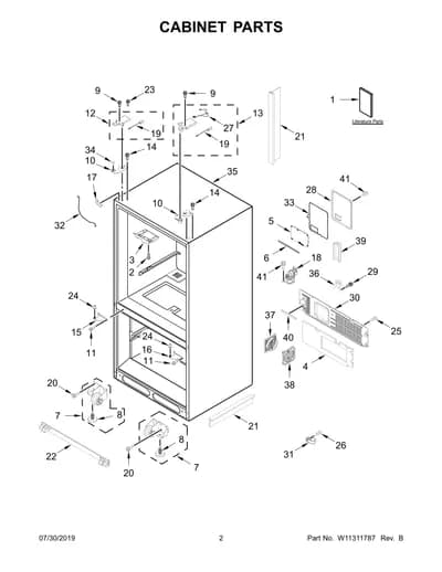 CABINET PARTS