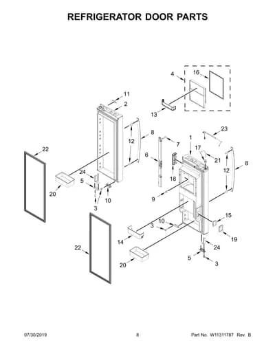 REFRIGERATOR DOOR PARTS