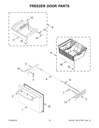 FREEZER DOOR PARTS