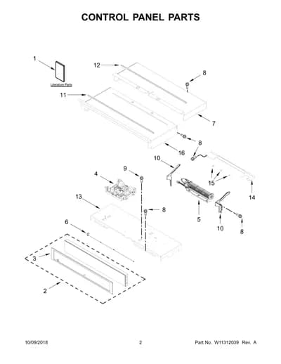 CONTROL PANEL PARTS