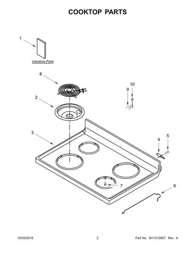 COOKTOP PARTS