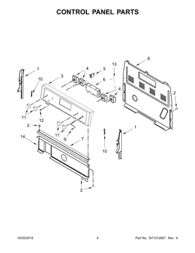 CONTROL PANEL PARTS